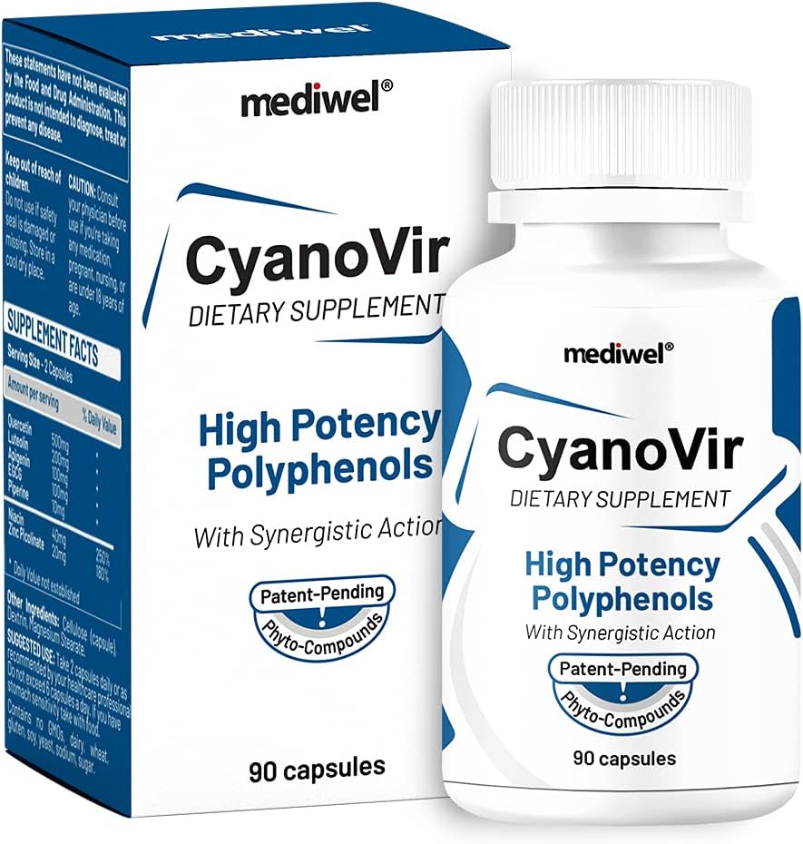 CyanoVir — 高级免疫支持公式 — Quercetin, Luteolin, Apigenin, EGCG — 促进免疫健康、细胞保护和更新以及呼吸功能 — 在美国制造