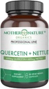 Quercetin 600mg & Nettle 600mg - 季节性刺激剂、免疫反应、健康老龄化和长寿的天然氟化物补充剂 -- -- 非昏睡、非转基因、维冈 -- -- (90 Capsules)