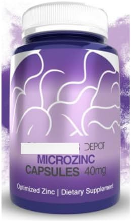 Depot MicroZinc Capsules, 40mg 优化锌, 365 饮食补充