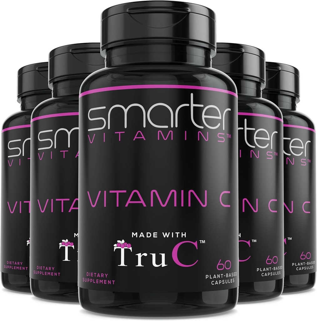 (5包) Berries、Premium抗氧化剂、Bioflavoids和Polyphenols,300 Vegan Capsules的原全食品维生素C