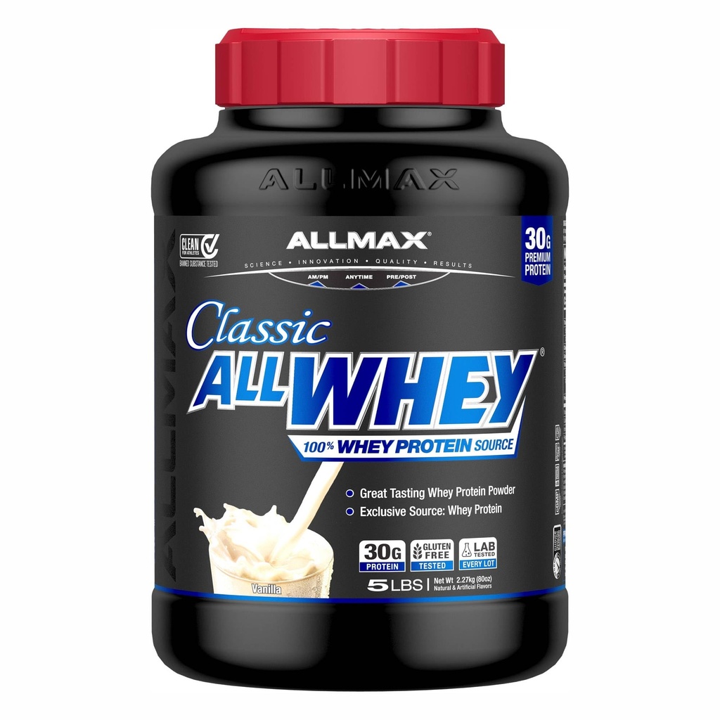AlLMAX 营养全WHEY 经典WHEY 蛋白质,香草,5磅