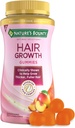 支持Thicker、Fuller hair with Biotin、硅和Arginine、Peach Mango Flavor – Gluten Free, 包含无乳糖、钠或鱼的天然丰厚发型, 60 Counter/30服务