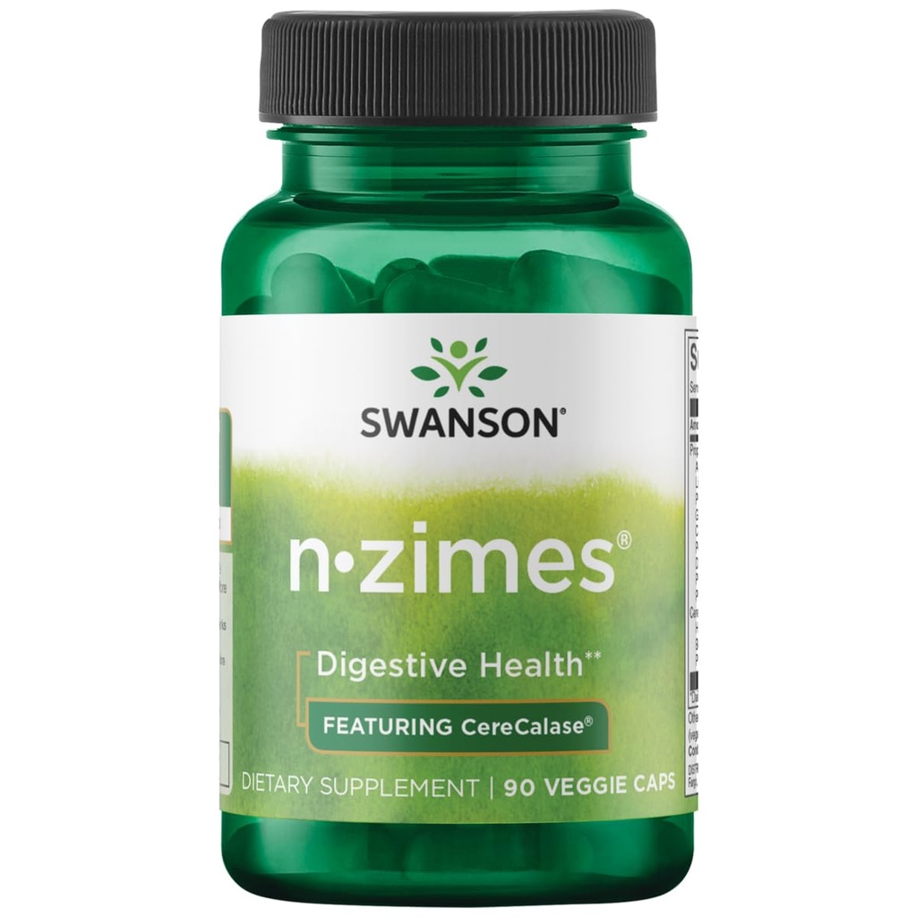 Swanson 全谱 N- Zimes 90 Veg Capsules 酶