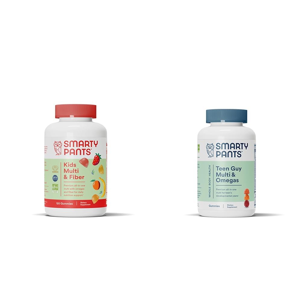 SmartyPants Kids 多维塔明古米和纤维补充品:Omega 3鱼油(EPA/DHA)和Ten Guy 多维塔明古米:Omega 3鱼油(EPA/DHA)