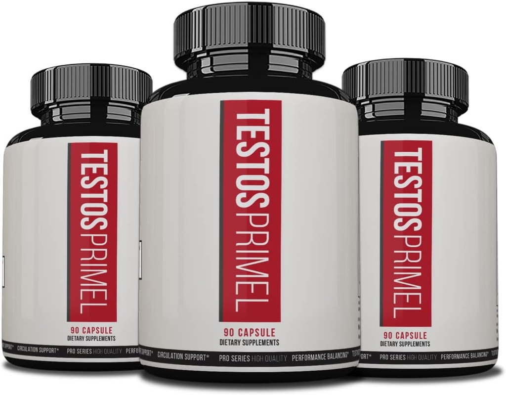 Testos Primel 高级公式, 肌肉的 Testos Primel, Testoprime, 270 capsules, 3个月供应