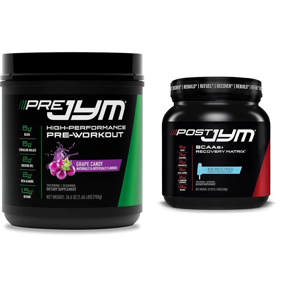 JYM葡萄糖前期工作,后JYM活动矩阵 后期工作与BCAAs,Creatine HCI,Beta-Alanine QQ 30 各自服务
