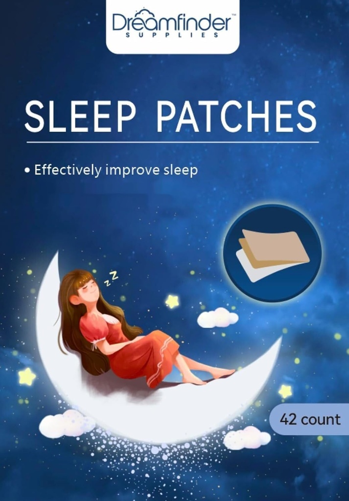 睡眠补丁 42 Pack – 冷却自然补丁用于睡眠支持,Jet LAG Recovery, Peace Night rest – 成人非药物睡眠辅助ID