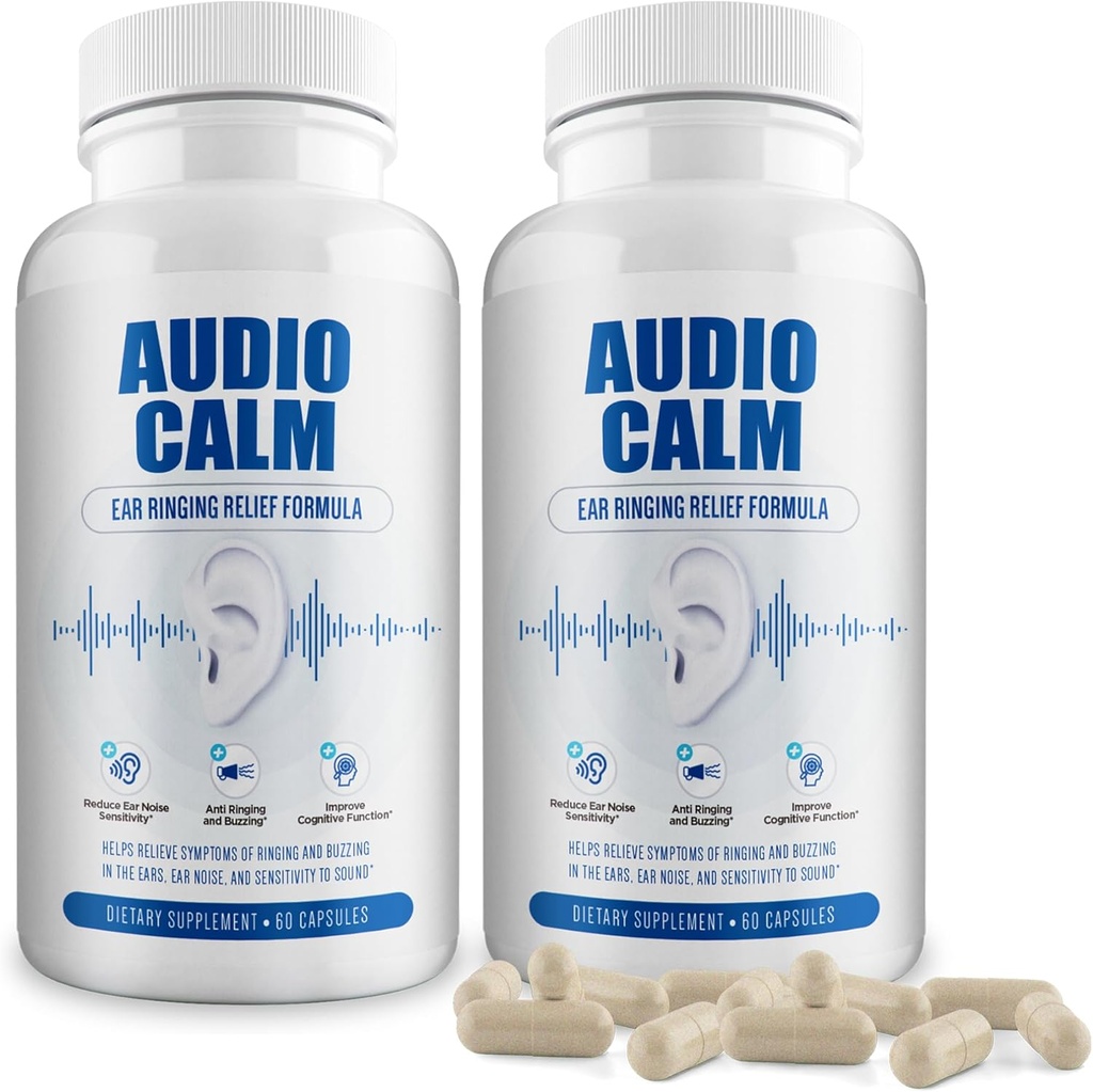 音频冷静 - Tinnitus Relief Supplement QQ 自然停止 Tinnitus 解决方案 - 解放耳环,Buzzing,点击 QQ 60 Capsules (2)