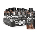 OWYN Pro Elite Vegan 高蛋白摇摆,巧克力,32g 植物基蛋白,配有纤维,先生素,超级食品绿色,工作与恢复,0g Net Carbs,零糖,Keto(12包)