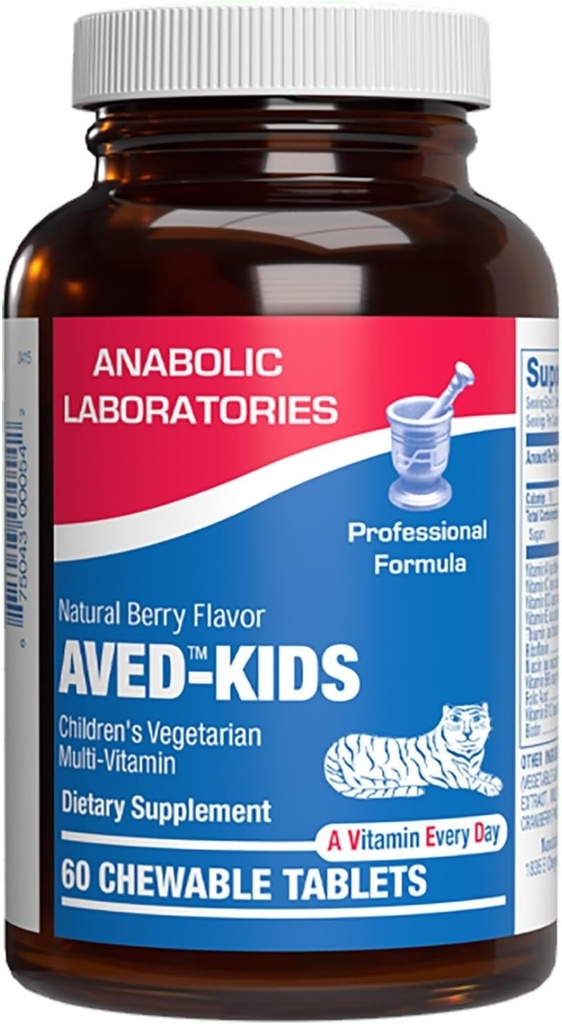 25-in-1 Kids Chewable Multivitamin - 临床 配有铁镁维生素A的多维塔明 A B 复合 C D E 抗氧化剂富果提取剂 & More - 美国制造 - 1个月供应量