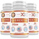 Genex 公式 Quercetin 500mg (60 Capsules) 非 GMO, Gluten- Free (3 Pack)