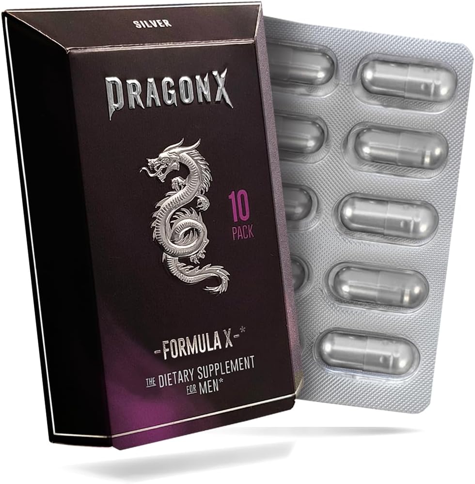 DRAGONX Silver Mae Supplement for Stamina, 力量, 能量,耐力和驱动器. 快速动作, 长存公式 {} 10 个卡普尔