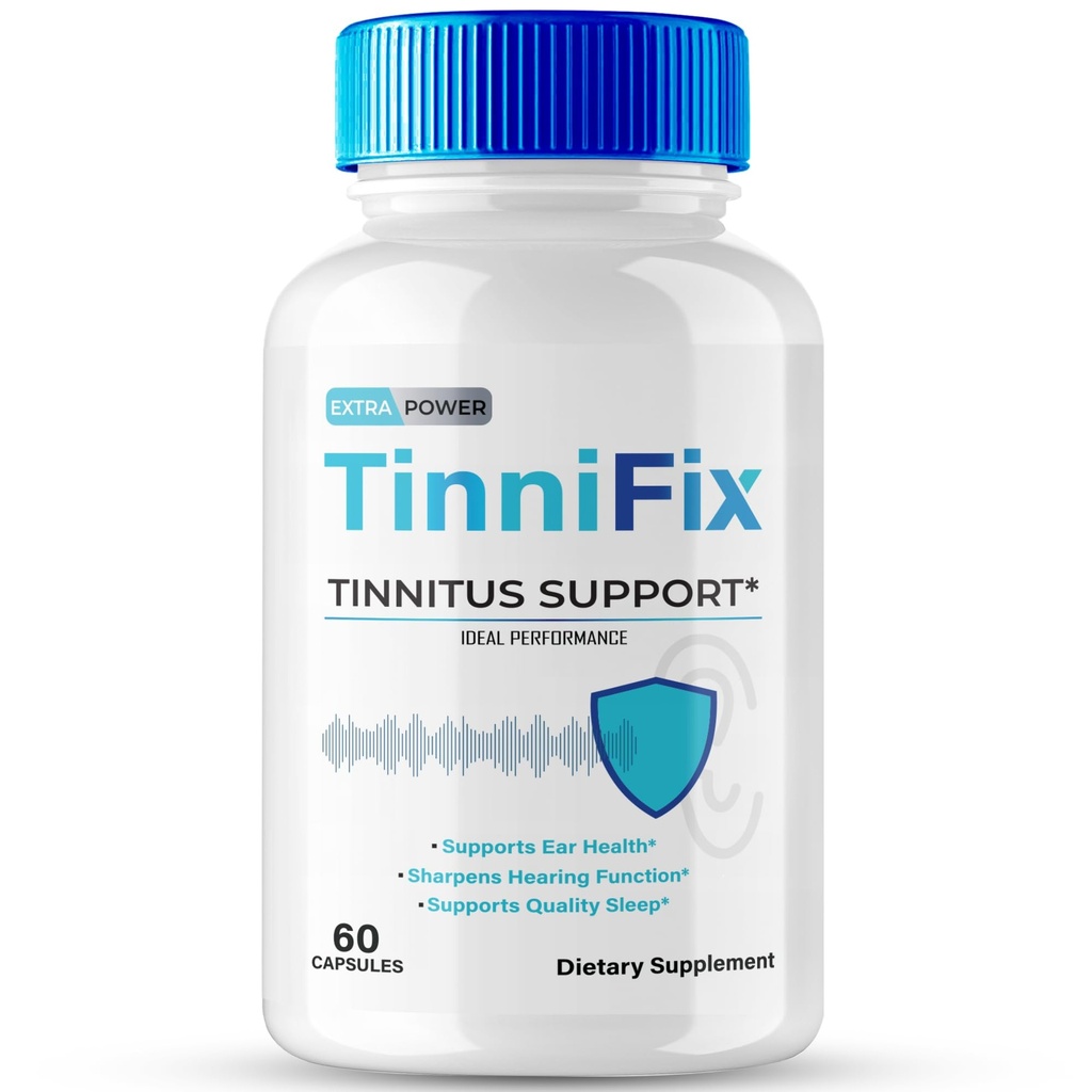 Tinnifix Tinnitus Relief for Ring Ears Capsules - 高级听力补充支持公式药丸,Tinnifix Pills 维持健康听力,全天然耳科健康,Tinni Fix Reviews (60 Capsules)