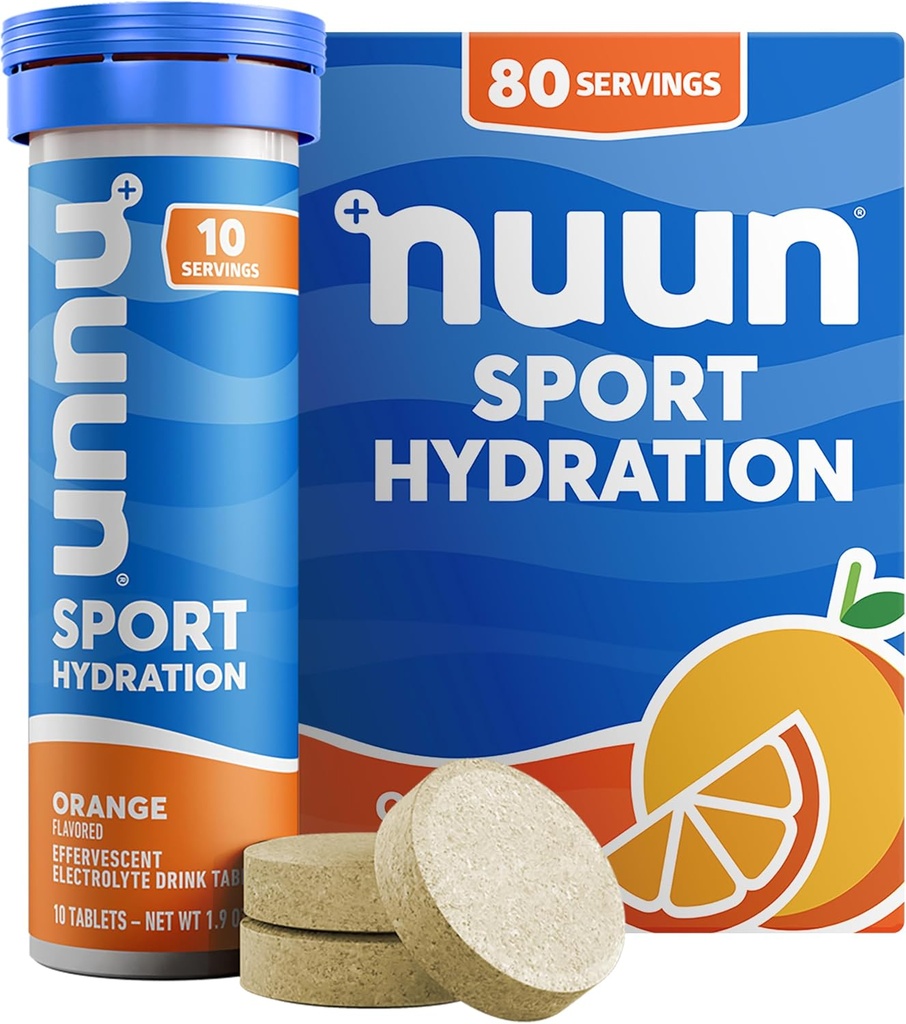 具有镁、钙、钾、氯和钠、Gluten Free & Vegan、Orange、8 Pack(共80种)