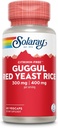 SOLARAY GUGGUL GUM 提取和红酵母水稻 健康心血管功能支持 | 古代中医药与Ayurvedic Medicine Combo 60ct