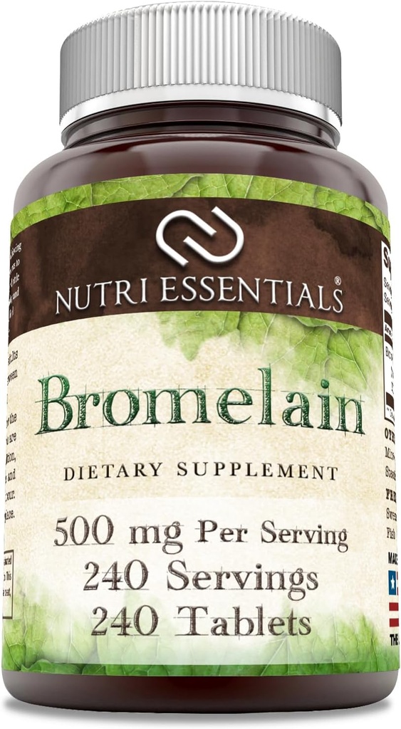 Bromelain 500 mg 240 平板电脑 补充 QQ 非 GMO QQ Gluten Free QQ 在美国制造