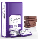 Timbar蛋白棒 12 Pack 12g蛋白棒和9g Fiber Plant 基于能量和坚果棒 | Gluten Free, Non-GMO, 乳品自由,健康上下食和替代(12 Packs,巧克力布朗尼)
