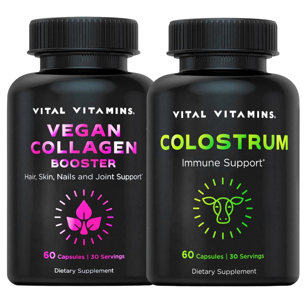 维生素 维根柯拉根助推器 + Colostrum Capsules 补充剂