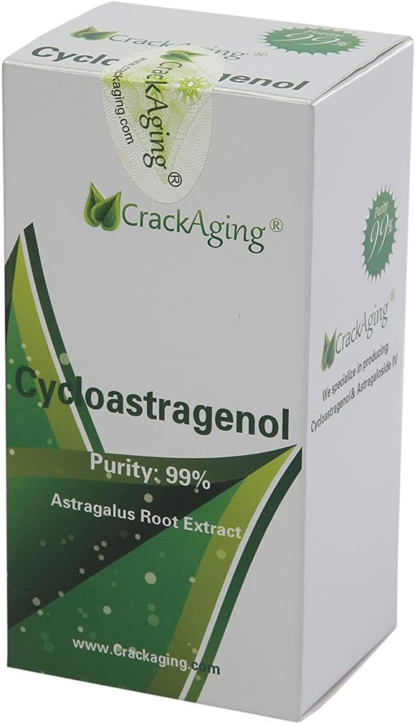 破解超吸附性 Cycloastragenol 98% 5 mg 120盖 抗衰老激活和DNA细胞Telomerase 补充 强裂长寿经典公式