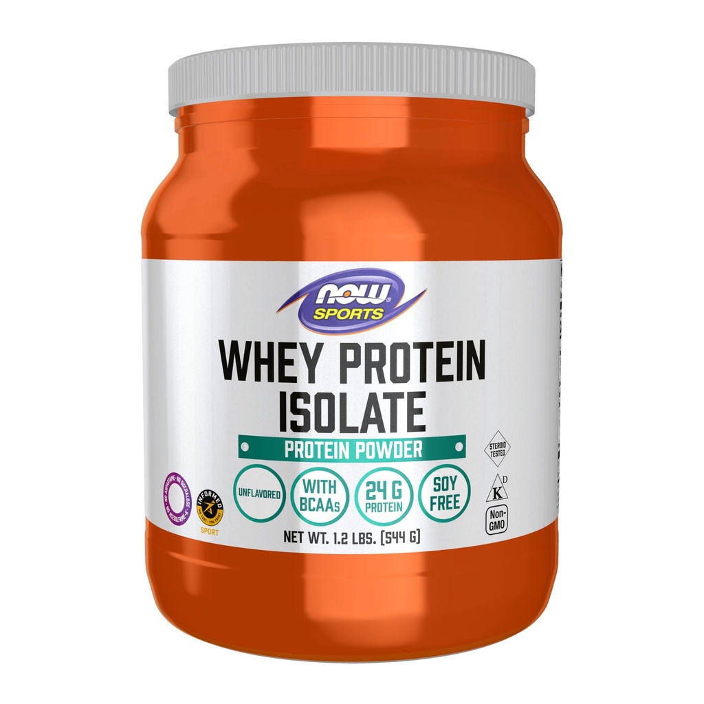 Now Sports Whey 蛋白质异味粉与BCAAs-无味粉 - 1.2磅