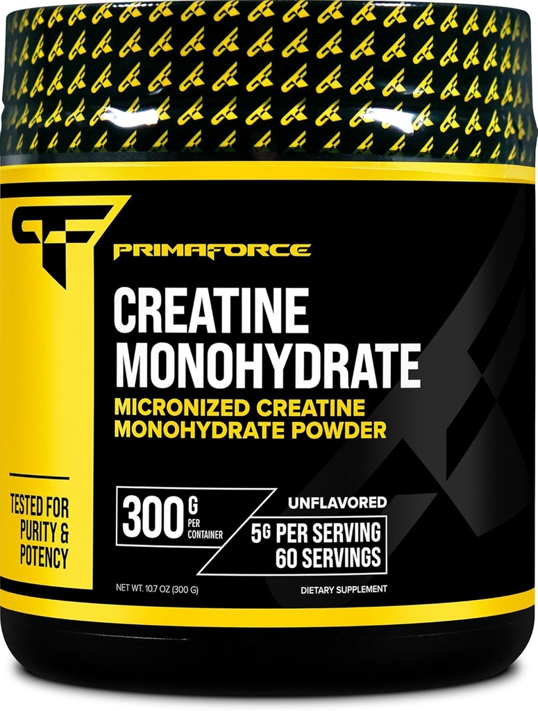 Primaforce Creatine 单水合物粉末,300克-微量化,无胶质,无胶质