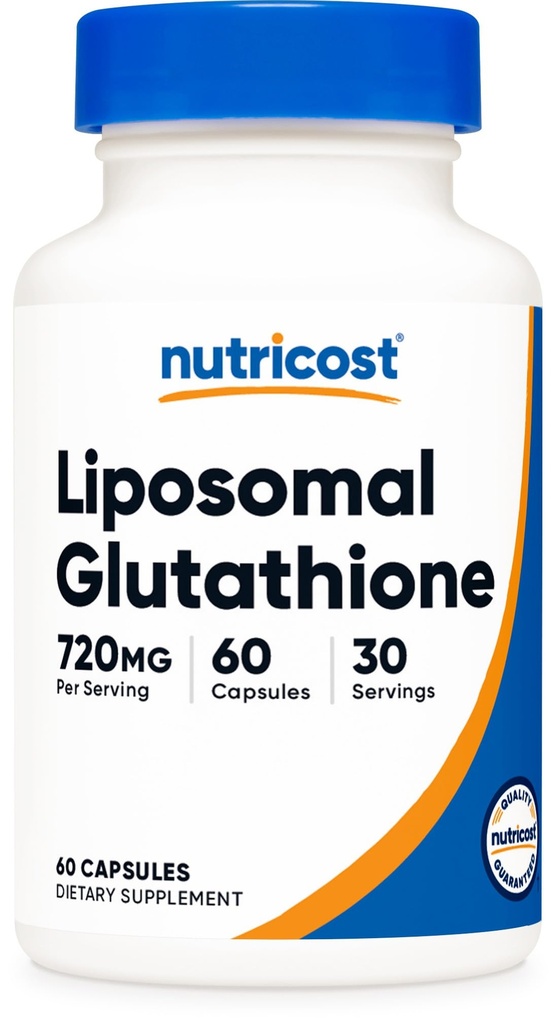 营养成本 Liposomal Glutathione 补充 60 capsules, 720 mg 每服- Vegan, 无转基因生物, 30服