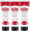 K-Plus Gluconate Potassium Renal Gel Plus Cranberry 狗和猫的环保局 - 兽医批准的Renal补充 - 支持钾平衡 - (3包)