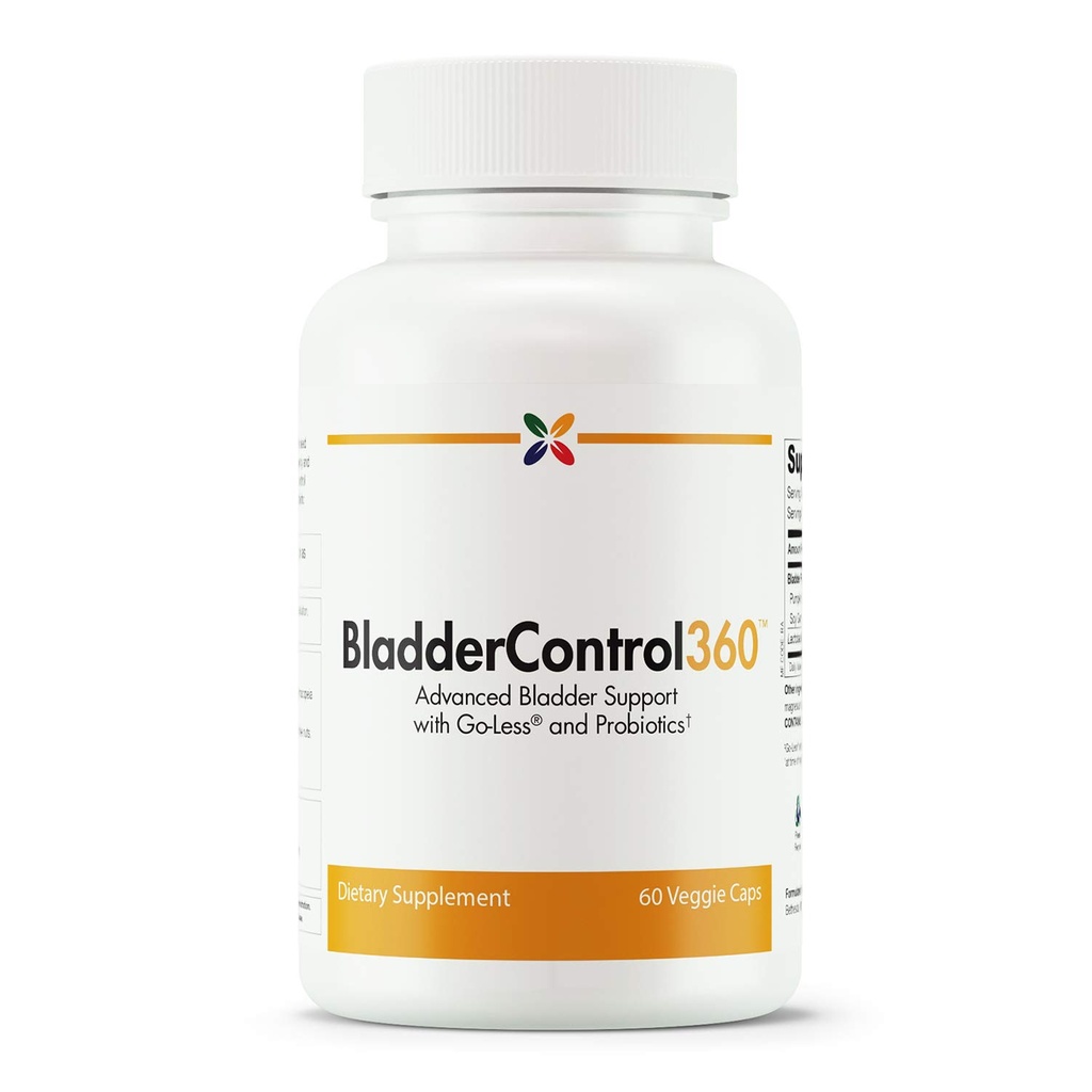 停止现在的老化 - Bladder Control360 公式 - Bladder Control Support - Go-Less & Probiotics - 尿道健康 Probiotic 补充 - Lactocillus Rhamnosus,南瓜种子 & Soy Germ 提取 - 60 Vcaps