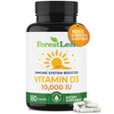(原始内容存档于2017-09-21). ForestLeaf Vitamin D3 10,000 IU VIT D - VIT D3 Vitamin D 女性和男性补充品 – Bone Health, Teeth and Immune Supports – Easy to Swallow Pills – Ghigpotency Daily, 6-Month Supply, 180 Caps.
