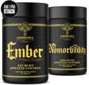 Ambrosia Nomorbidity Advanced Appetite Control & Ember Thermogenical Fat Burner – 强力饥饿管理, Appetite 支持和脂肪燃烧系统与KSM-66 Ashwagandha, Garcitrin, CapsiMaxTM, 非洲