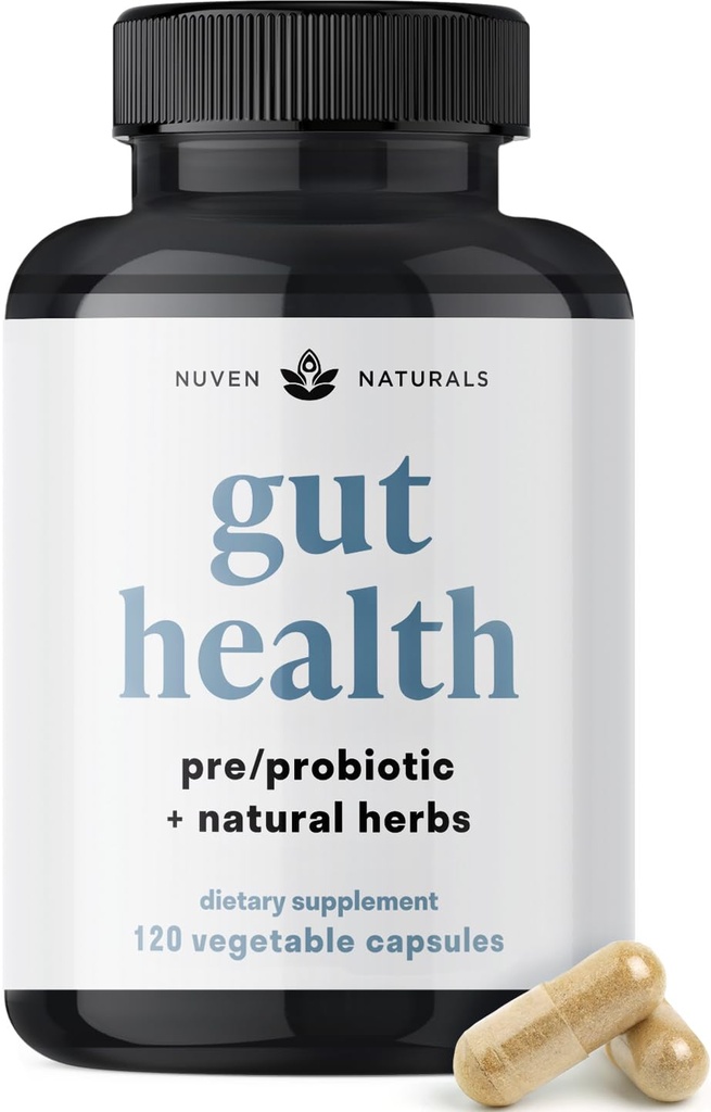 全方位古特健康w/Probiotics, Prebiotics, 文摘-支持草药, 以及适配体 - 支持古特·利宁的Leeky Gut修复公式, 援助文摘, 推广好细菌