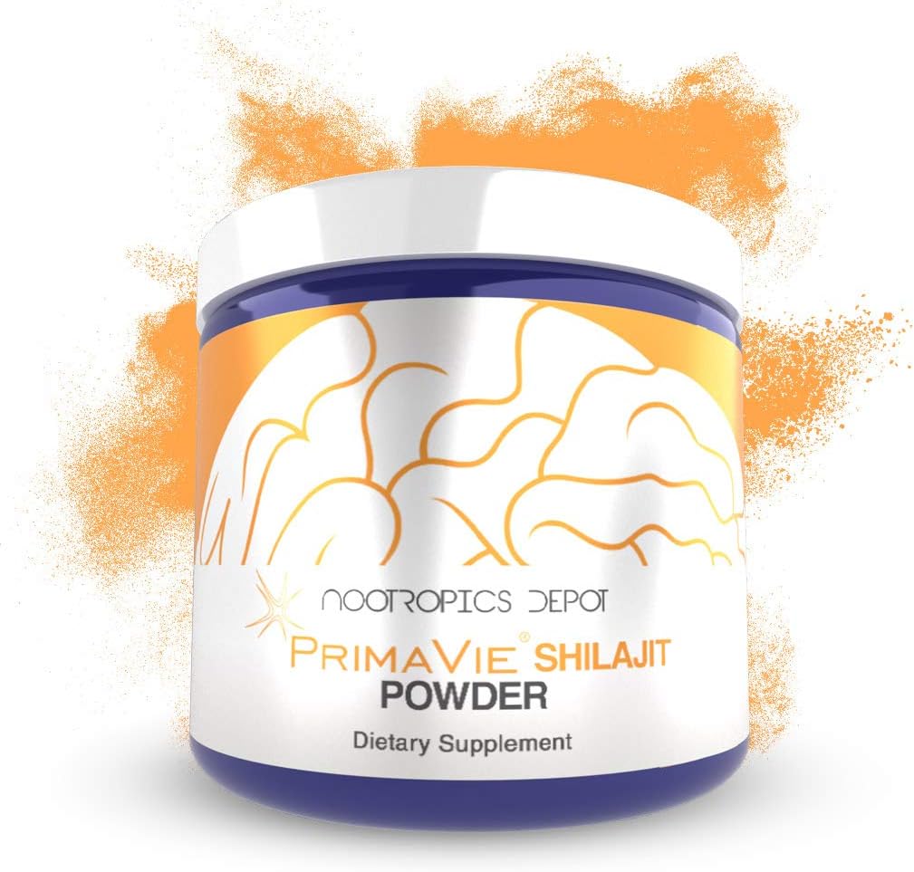 PrimaVie Shilajit Powder 60 Grams 纯化 摘录 | Ayurveda 补充 | 支持 Mitochondrial 函数 + 推动耐力
