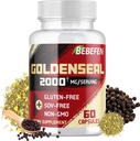 BEBEFEN Goldenseal Root Capsules 2000mg 传统草药补充品 集中摘录 QQ蔬菜,非GMO