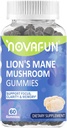 Lion's Mane Mushroom Gummys – 1000mg for Focus & 认知支持,蔬菜 & Gluten - Free, Mixed Berry Flavor, 60 Count