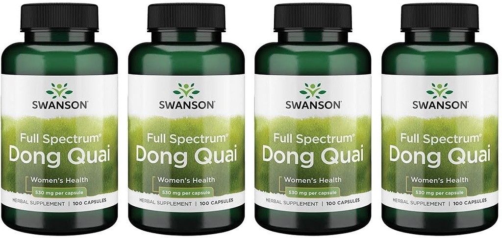 Swanson Dong Quai 530 毫克 100 卡普尔 4 Pack