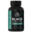 Halal Natural Black Seed Oil Capsules 1000mg Cold Pressed, Vegan, Non-GMO Nigella Sativa Capsules, Gluten Free Pills QQ 90 Counts, 1000mg PS (英语).
