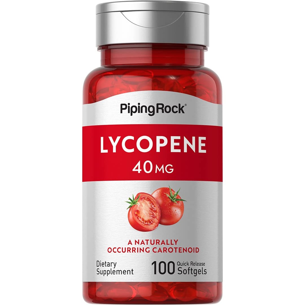 (原始内容存档于2018-12-05). Piping Rock Lycopene Supplement | 40mg | 100 Softgels | Carotanoids | 非GMO, Gluten Free