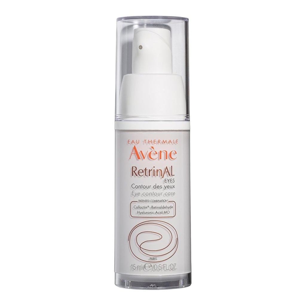 Avène Retrinal EYES Advanced 3-In-1 Eye Cream, Retinal 眼霜,由 Retinaldehyde & Hyaluronic Acid提供动力,帮助平滑皱纹,最小化眼下膨胀和暗圆,眼霜抗衰老