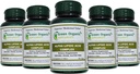 绿色有机补充物的Alpha Lipoic酸复合物,ALA, 90 V Caps Alpha Lipoic Acid Capsules (Pack of 5)