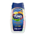 TUMS 超强抗酸药片,用于烹饪心脏烧伤和酸性消化救济,各种水果 - 72个计数