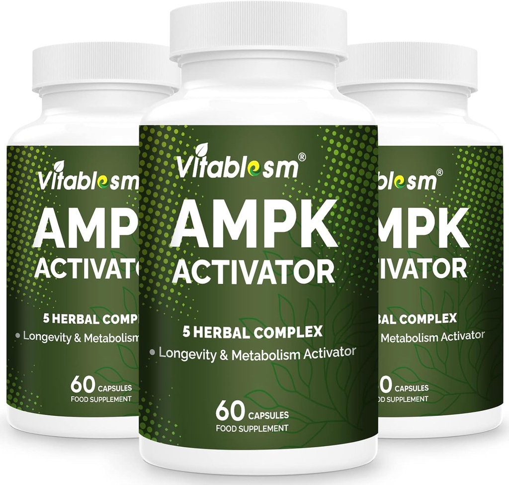 AMPK 激活器补编, 1 焦古兰 Gynostemma AMPK 元组激活器 180 蔬菜卡普尔(180 Counter(Pack of 3))