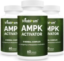 AMPK 激活器补编, 1 焦古兰 Gynostemma AMPK 元组激活器 180 蔬菜卡普尔(180 Counter(Pack of 3))