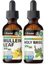 BIO KRAUTER Mullein Tincture 2 Fl. Oz. & 圣巴西尔Tincture 2 Fl. Oz.