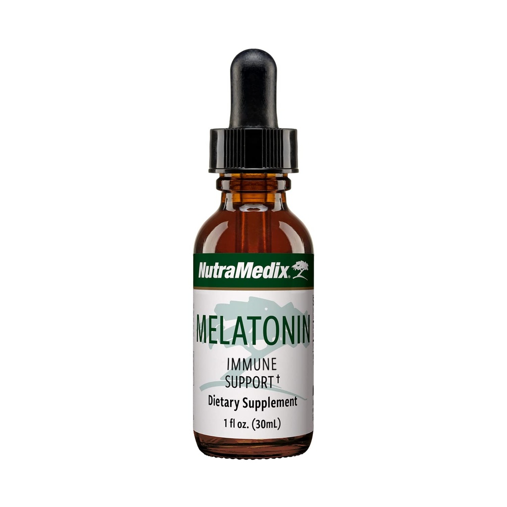 NutraMedix Melatonin 偶尔失眠的夜间时间支持滴 - 最佳休息的液体 Melatonin, Imune System & Mood支持 - 可能帮助感受Groggy (1oz / 30ml)