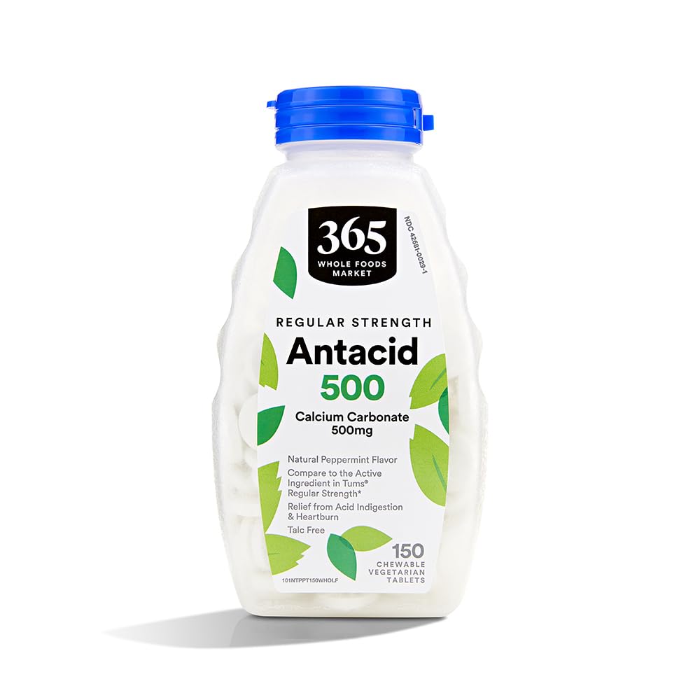 365 由全食品市场, Antacid 常规强力, 150 计数