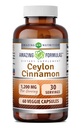 奇异公式 锡兰桂1200Mg Supplements QQ Vegetarian Capsules QXN-GMO Gluten-free QQQ 在美国制造(1Pack QX60 Counter)