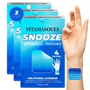 成人的Vitamasces睡眠补丁,Snooze Me Wellness Hydrogel Patch(3-Pack) - 与拉芬德,梅拉托宁, & Valerian Root - 残忍无毒,韩国皮肤护理睡眠补丁