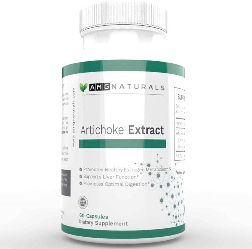 Artichoke Capsules → 7 mg Cynarin Herbal Artichoke Leaf → Liver 支持碱液流,文摘和雌激素代谢 → Vegan, Gluten Free Formula → 60 Capsules