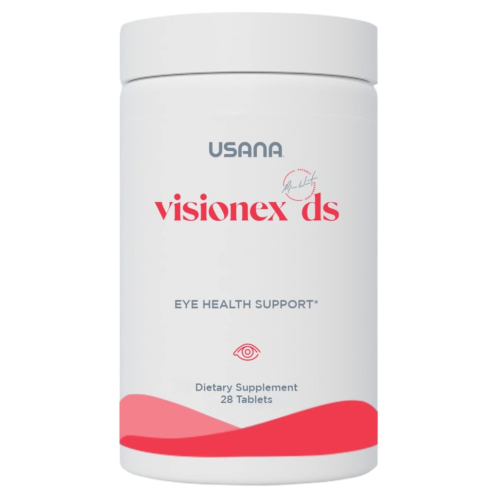 USANA Visionex DS 配Lutein Zeaxanthin 高级眼科健康和视觉支持* - 28块牌匾 - 28天供应