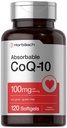 Horbäach CoQ10 100 mg 软胶 120 Counter QQ Non-GMO 和 Gluten 免费补编